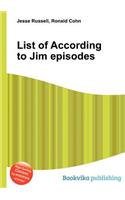 List of According to Jim Episodes: (English)