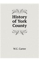 History of York County