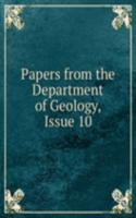Papers from the Department of Geology, Issue 10