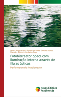 Fotobiorreator opaco com iluminação interna através de fibras ópticas