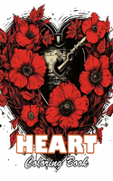 Heart Coloring Book for Adults
