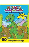 Dinosaur Coloring Book for Kids Ages 4-8
