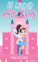 36 Lindas Princesas para Colorir