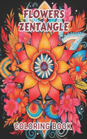Flowers Zentangle Coloring Book for Adults