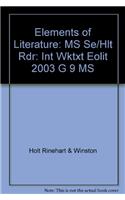 Elements of Literature Mississippi: Worktext