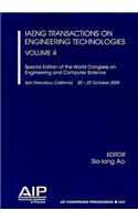 IAENG Transactions on Engineering Technologies, VOLUME 4: Special Edition of the World Congress on Engineering and Computer Science