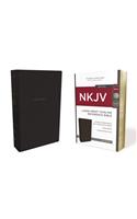 NKJV, Thinline Reference Bible, Large Print, Leathersoft, Black, Red Letter, Comfort Print: Holy Bible, New King James Version