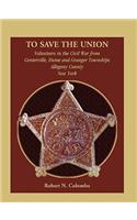 To Save the Union: Volunteers in the Civil War from Centerville, Hume and Granger Townships, Allegany County, New York(English)