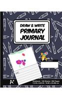 Draw & Write Primary Journal: School Design (15) - Kids Primary Drawing Writing Journal - Story Notebook For Home & School [Classic]