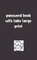 Password Book With Tabs Large Print