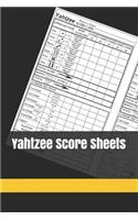 Yahtzee Score Sheets