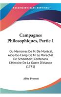 Campagnes Philosophiques, Partie 1