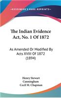 The Indian Evidence ACT, No. 1 of 1872