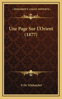 Une Page Sur L'Orient (1877)