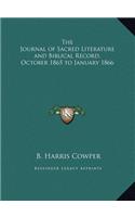 The Journal of Sacred Literature and Biblical Record, October 1865 to January 1866