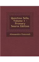 Quintino Sella, Volume 1