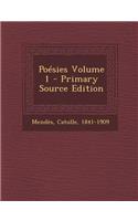 Poésies Volume 1