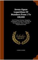 Seven-figure Logarithms Of Numbers From 1 To 108,000