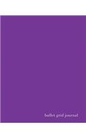 Bullet Grid Journal: Purple, 150 Dot Grid Pages, 8x10, Professionally Designed