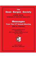 Dean Burgon Society Messages, 37th Annual Meeting