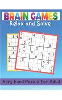 Brain Games Relax And Solve Very Hard Puzzle For Adult