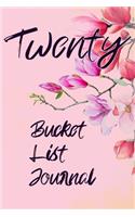 Twenty Bucket List Journal