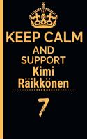 Keep Calm And Support Kimi: Formula 1 Notebook Journal 6X9 Great Gift Idea For Birthday or Christmas For True F1 Fan