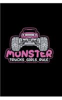 Notizbuch für Mädchen Monster Trucks Girl Rule