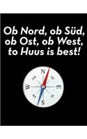 Ob Nord, ob Süd, ob Ost, ob West, to Huus is best!