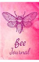 Bee Journal: Animal Lovers Gift. Pretty Lined Notebook & Diary For Writing And Note Taking For Your Special Day.(120 Blank Lined Pages - 6x9 Inches)