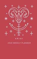 Aries 2020 Weekly Planner (Red)