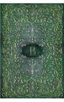 Monogram B Any Day Planner Notebook