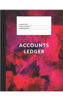Accounts Ledger: Simple Accounts Ledger for Home or Business(17 Simple Accounts Ledger 8.5 X 11)