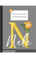 N Nele Monogramm Notizheft Liniert 60 Blatt