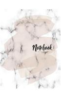 Notebook by a Madoo: Marble Cover and Lined Pages, Extra Large (8.5 X 11) Inches, 110 Pages, White Paper