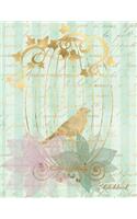 Basics Sketchbook Gilded Bird in a Cage Ephemera Collage Notebook