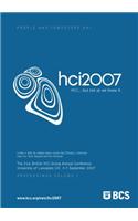 Proceedings of HCI 2007 (Vol. 1)