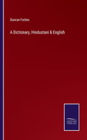 Dictionary, Hindustani & English