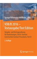 Vob/B 2016 - Textausgabe/Text Edition