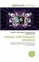 Amateur Radio Frequency Allocations: (English)