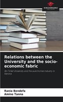 Relations between the University and the socio-economic fabric