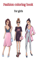 Fashion coloring book for girls