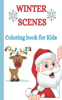 Winter Scenes Coloring Book