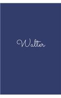 Walter: notebook with the name on the cover, elegant, discreet, official notebook for notes, dot grid notebook,