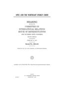 OPEC and the Northeast energy crisis