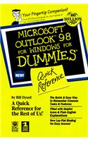 Microsoft Outlook 98 for Windows for Dummies Quick Reference