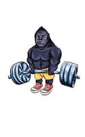 Workout & Food Gorilla Notebook