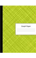 Graph Paper: Large Blank 4 x 4 Quadrille Squared Coordinate Grid Paper - Crosshatch Yellow Cover - Math Science Note Book: Preschool Kindergarten Primary Element