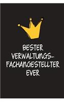Bester Verwaltungsfachangestellter: DIN A5 - 120 Seiten Punkteraster - Kalender - Notizbuch - Notizblock - Block - Terminkalender - Abschied - Geburtstag - Ruhestand - Abschiedsgeschen