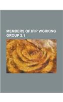 Members of Ifip Working Group 2.1